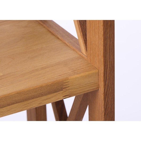 Regal iz masivnega hrasta v naravni barvi 70x198 cm X-Shelf – Unique Furniture-image-4