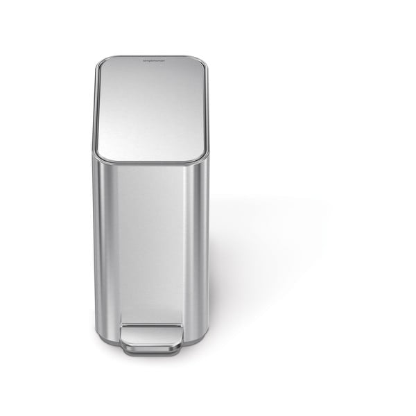 Jeklen koš za smeti s pedalom v mat srebrni barvi 5 l – simplehuman-image-2