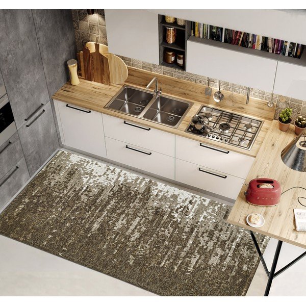 Rjav pralen tekač 55x140 cm Tamigi Fango – Floorita-image-1