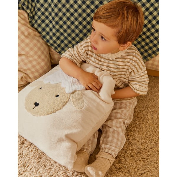 Bombažna otroška prevleka za blazino 45x45 cm Milu – Kave Home-image-1