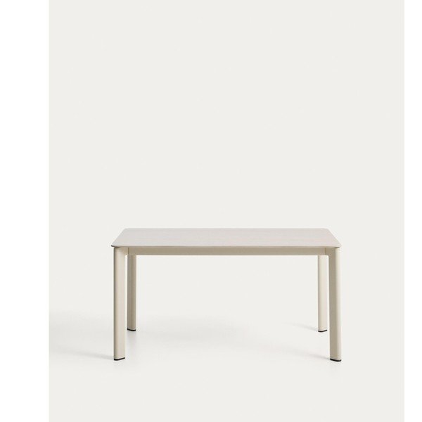 Vrtna miza s kamnito mizno ploščo 80x140 cm Anafi – Kave Home-image-4