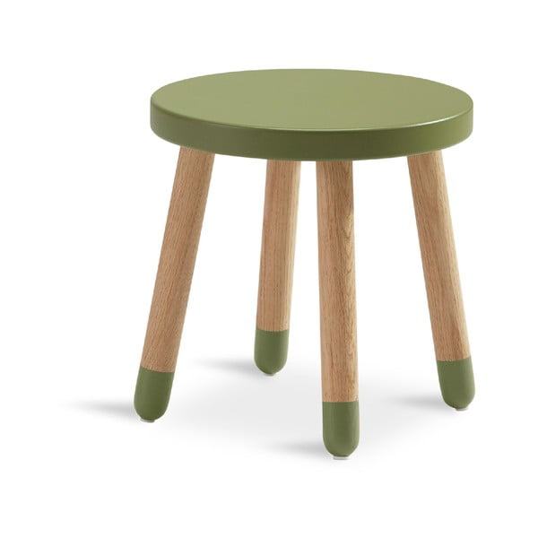 Zelen otroški stolček Flexa Dots, ø 30 cm