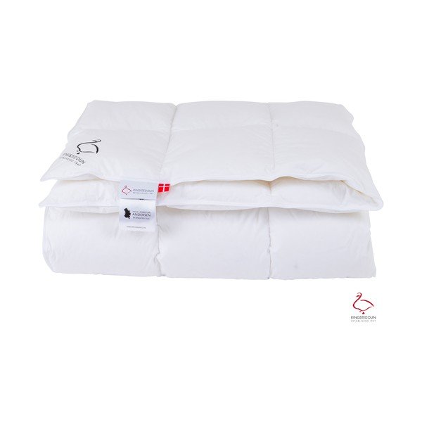 Celoletna prešita odeja s polnilom iz perja 200x140 cm Snow Queen – Ringsted Dun