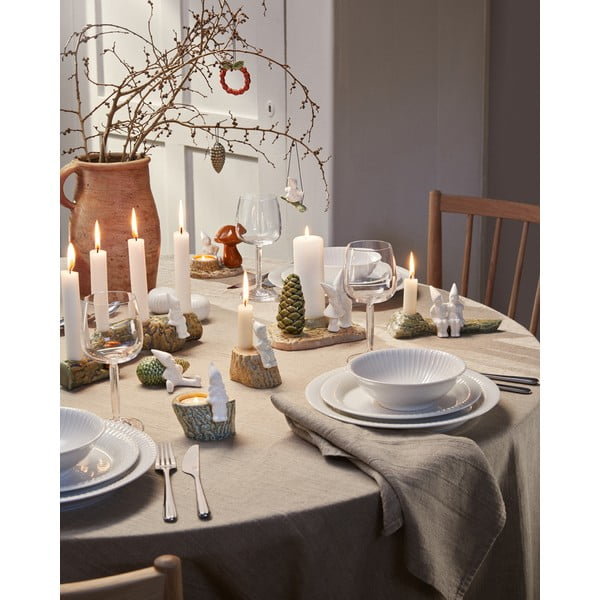 Porcelanast okrasek za jelko Pine Cone – Kähler Design-image-1