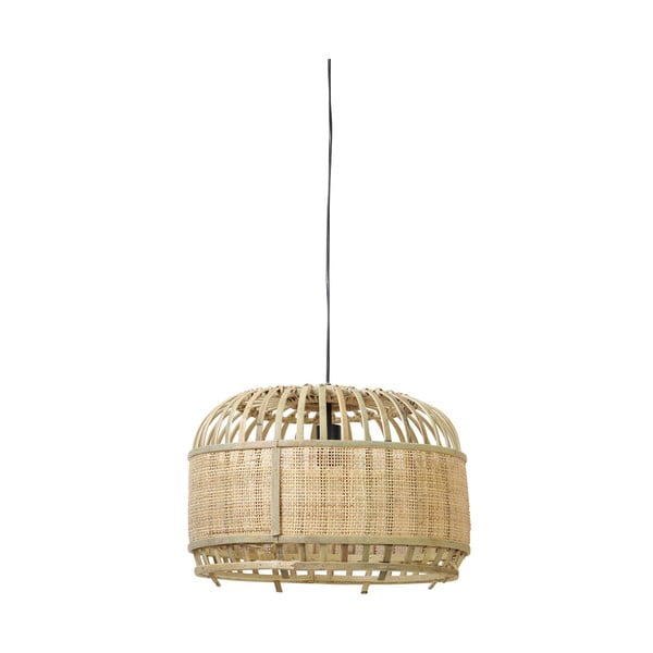 Stropna svetilka v naravni barvi s senčnikom iz bambusa in ratana ø 49 cm Dalika - Light & Living