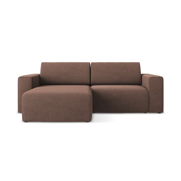 Rožnata kotna sedežna garnitura (levi kot) Kalea – Makamii