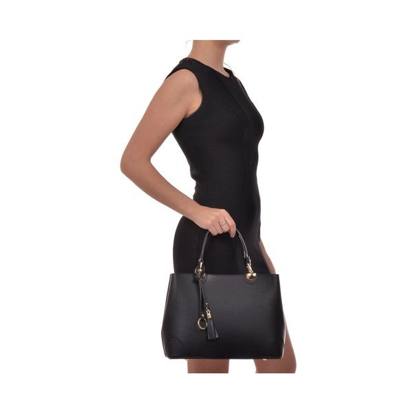 Črna usnjena torbica Isabella Rhea Tamara Nero-image-2