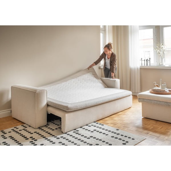 Bež raztegljiva sedežna garnitura 237 cm Wilson – Miuform-image-3