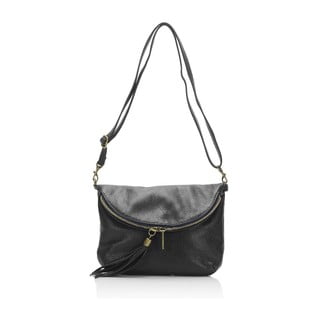 Črna usnjena torbica Lisa Minardi Renae