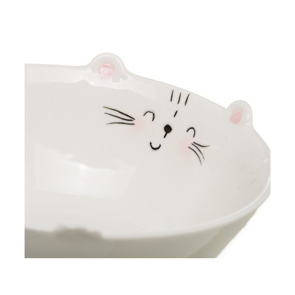 Bela porcelanasta skleda Unimasa Kitty, ⌀ 16,1 cm-image-1