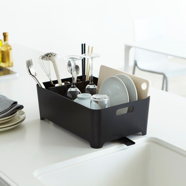 Črni odcejalnik za posodo YAMAZAKI Tower-image-2