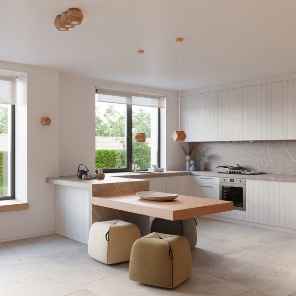 Točkovno svetilo v naravni barvi 12x12 cm Vige – Sollux-image-1