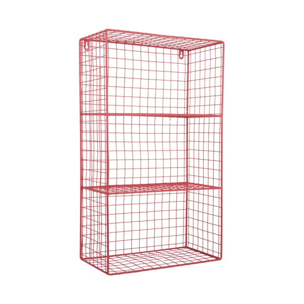 Rdeča večnivojska jeklena polica 60 cm Reja – PT LIVING-image-2