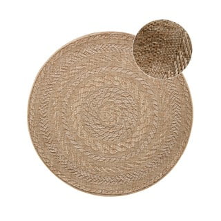 Bež zunanja preproga NORTHRUGS Almendro, Ø 160 cm