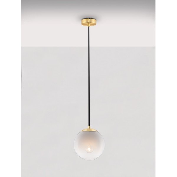 Bela/v zlati barvi steklena viseča svetilka ø 20 cm Vita – Nova Luce-image-3