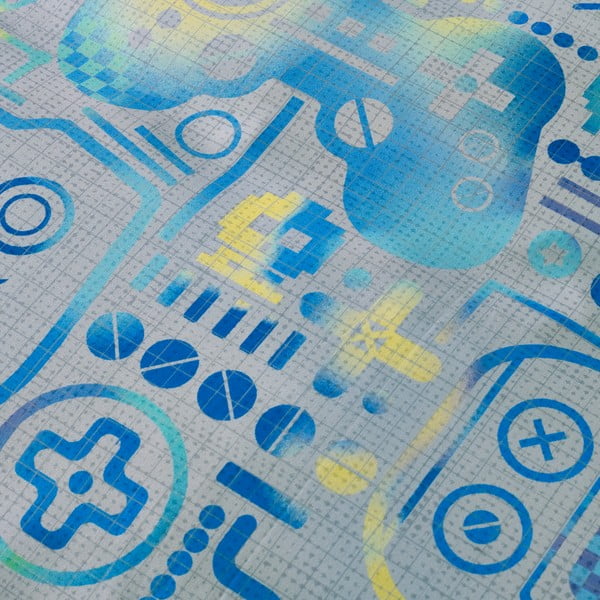 Siva napenjalna enojnaotroška rjuha iz mikrovlaken za visoko vzmetnico 90x190 cm Gamer – Catherine Lansfield-image-2