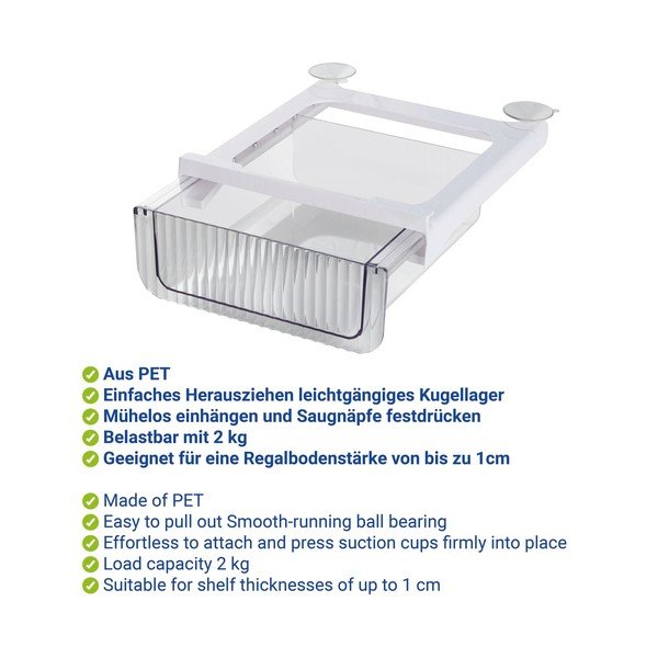 Plastičen organizator za hladilnik 27x24 cm Kira – Wenko-image-2