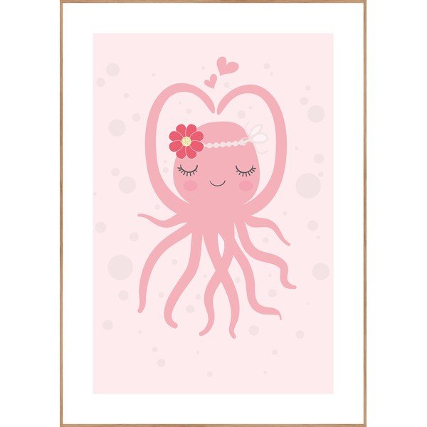 Otroška slika 30x40 cm Oktopus – Malerifabrikken