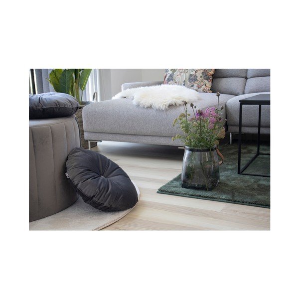 Siva okrasna blazina z žametno prevleko House Nordic Luso, ø 45 cm-image-4