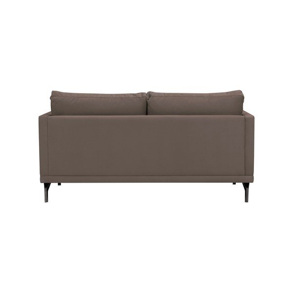 Rjava zofa z naslonom za noge v črni barvi Windsor & Co Sofas Jupiter-image-3
