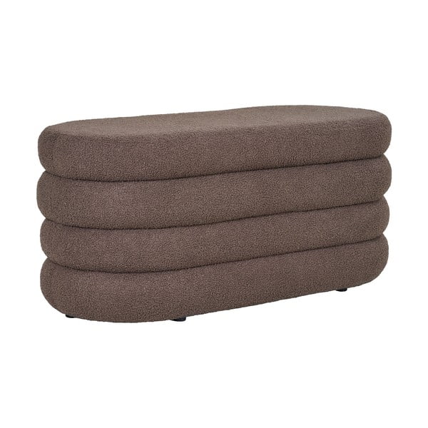 Rjava klop iz tkanine bouclé Dartford – House Nordic-image-3