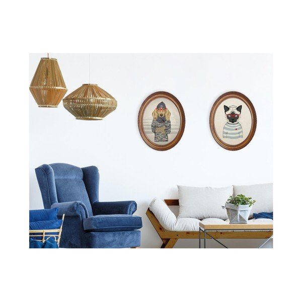 Ovalna slika Really Nice Things Sailor Cat-image-2