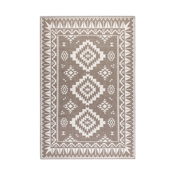 Rjava/kremno bela zunanja preproga 160x230 cm Gemini – Elle Decoration-image-2