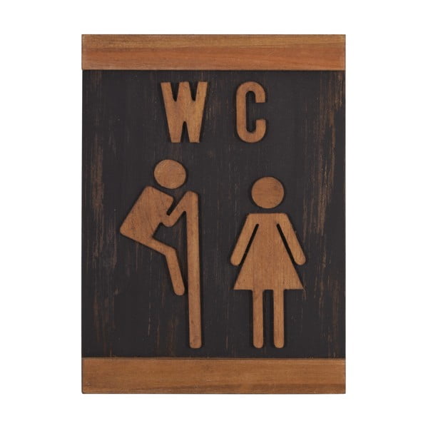 Dekorativni znak 16x21 cm WC – Antic Line