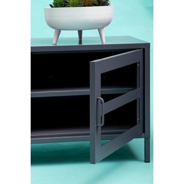 Siva jeklena TV omarica 150x50x45 cm Acier – Premier Housewares-image-4