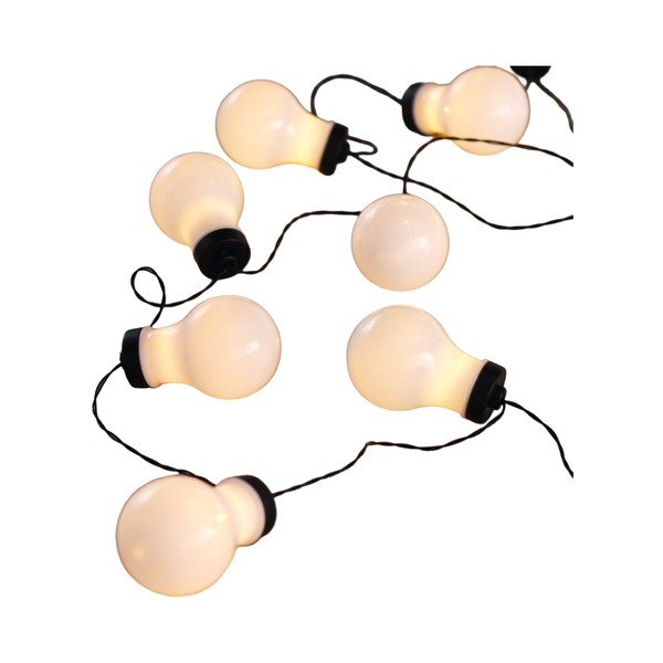 Črna svetlobna LED veriga z žarnicami DecoKing Bulb, 10 luči, dolžina 2,2 m