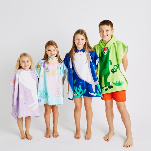 Moder bombažen otroški pončo Shark – Catherine Lansfield-image-4