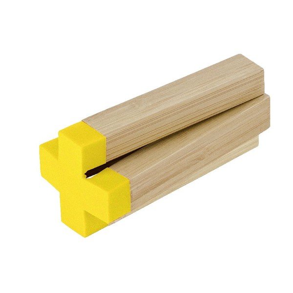Rumena podloga za lonec iz bambusa Wenko Cross-image-2