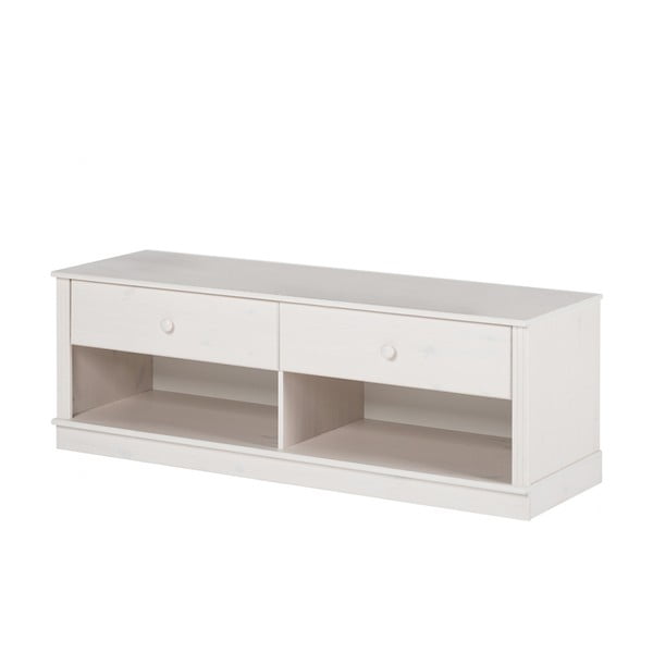 Bela TV omarica iz masivnega bora 137x47 cm Anita – Støraa-image-2