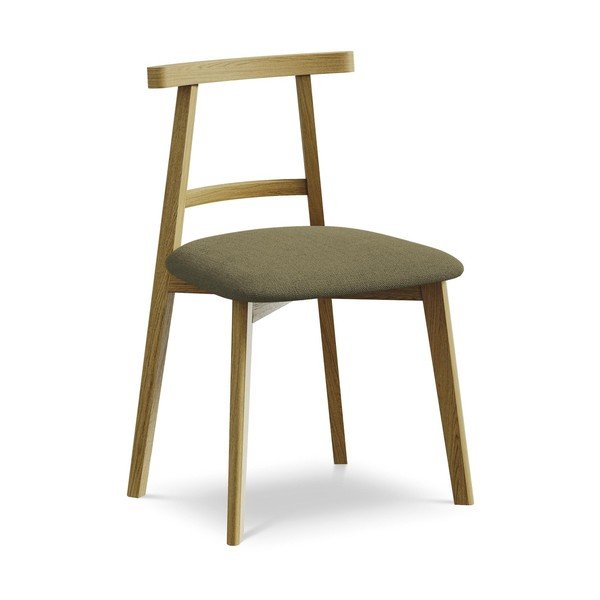 Zelen jedilni stol iz masivnega lesa Ohelo – Makamii