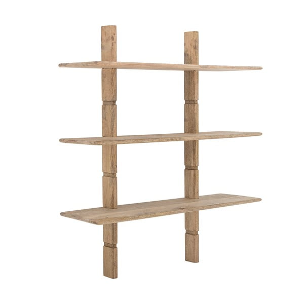 Stenska polica iz masivnega manga v naravni barvi 96x110,5 cm Millian – Bloomingville-image-1