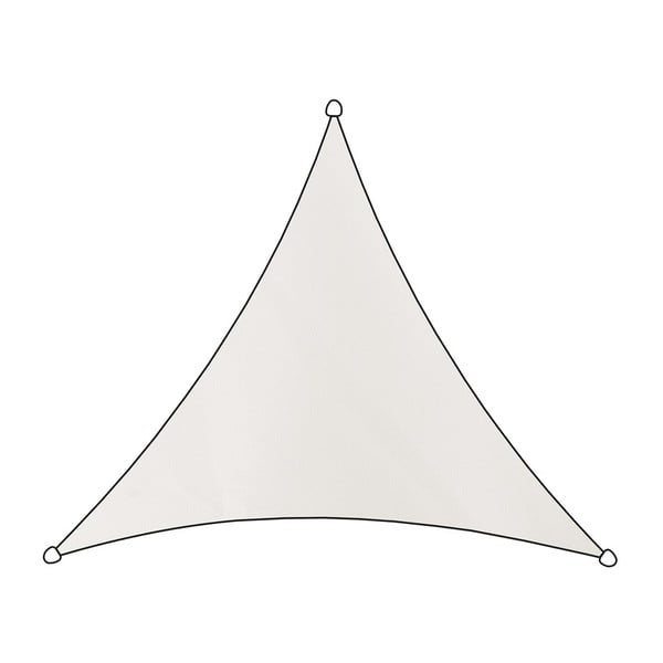 Belo trikotno senčno jadro Livin' Outdoor Como, 3,6 m