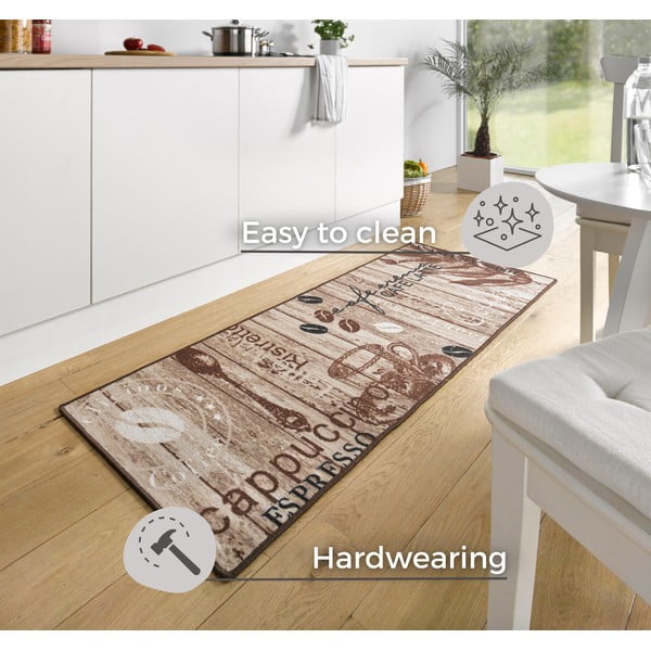 Rjava kuhinjska preproga Hanse Home Delicious Coffee, 67 x 180 cm-image-3