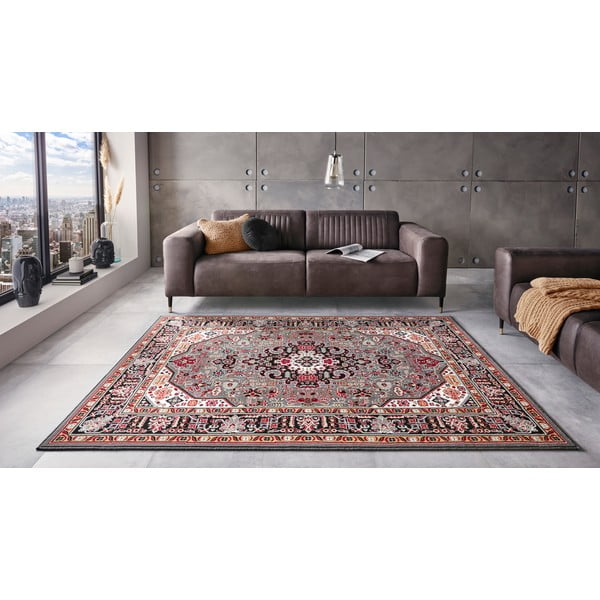 Sivo-rjava preproga Nouristan Skazar Isfahan, 80 x 150 cm-image-1