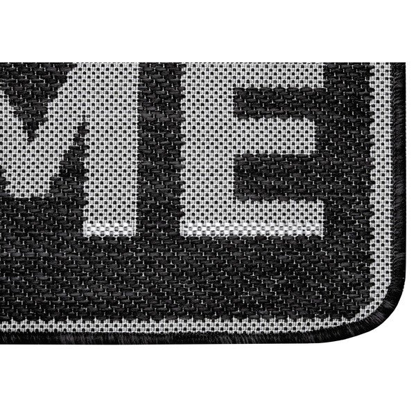 Antracitno siv predpražnik Hanse Home Weave Smiley Welcome, 50 x 80 cm-image-1