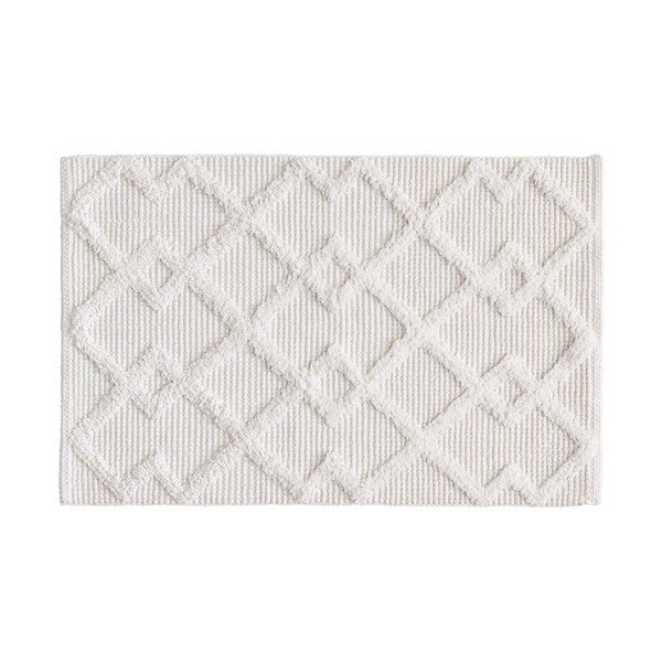 Kremno bela kopalniška preproga 50x80 cm Otis – douceur d'intérieur