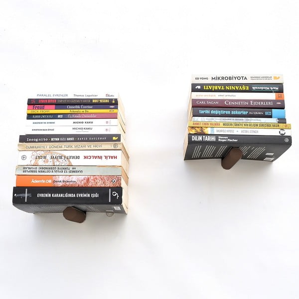 Črne kovinske police v kompletu 2 ks 21 cm Rod – Kalune Design-image-4