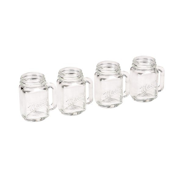 Komplet 4 kozarcev Rex London Mason Jar-image-1