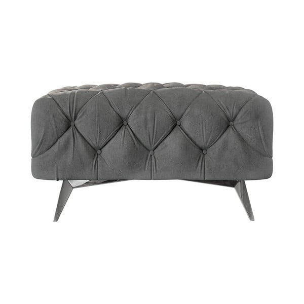 Siv žameten tabure Chelsea – Ropez-image-2