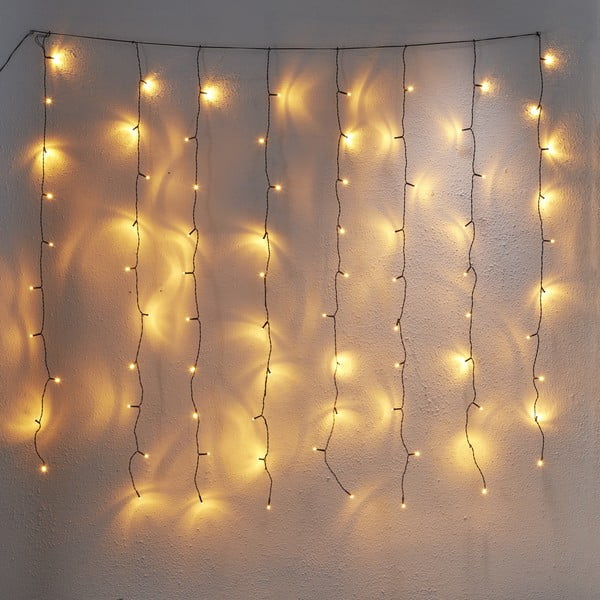 Zunanja svetlobna veriga LED Star Trading Curtain, dolžina 1,3 m