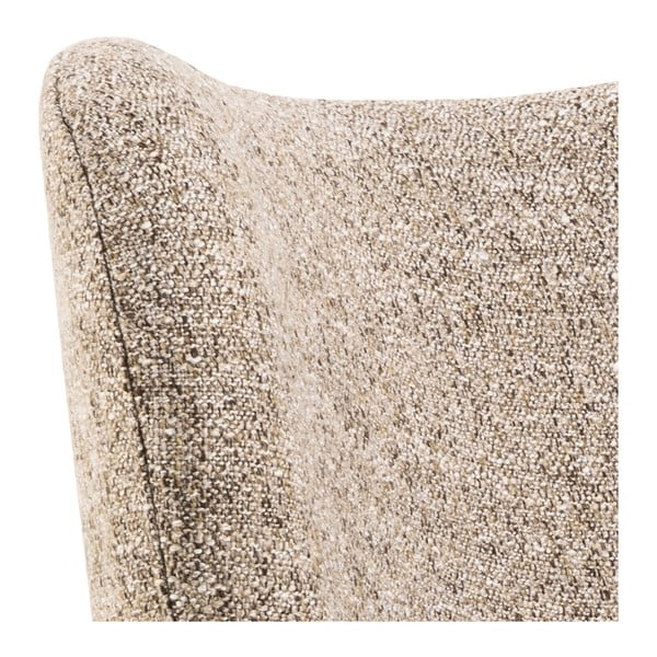 Bež fotelj iz tkanine bouclé Elmont – Actona-image-4