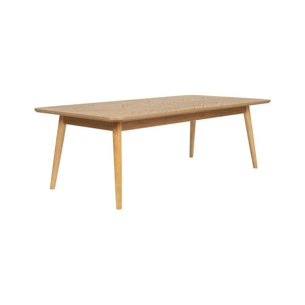 Mizica z mizno ploščo v hrastovem dekorju v naravni barvi 60x120 cm Fabio – White Label-image-2