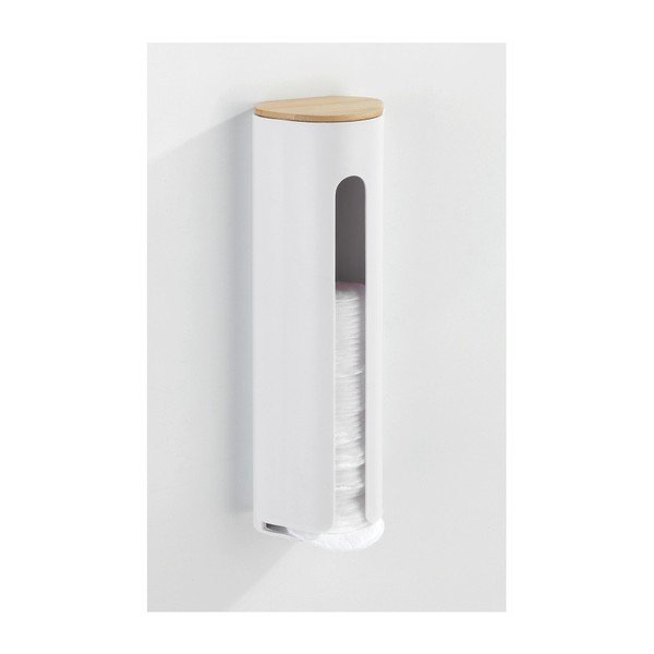 Bela stenska posoda za bombažne blazinice Wenko Laresa-image-2