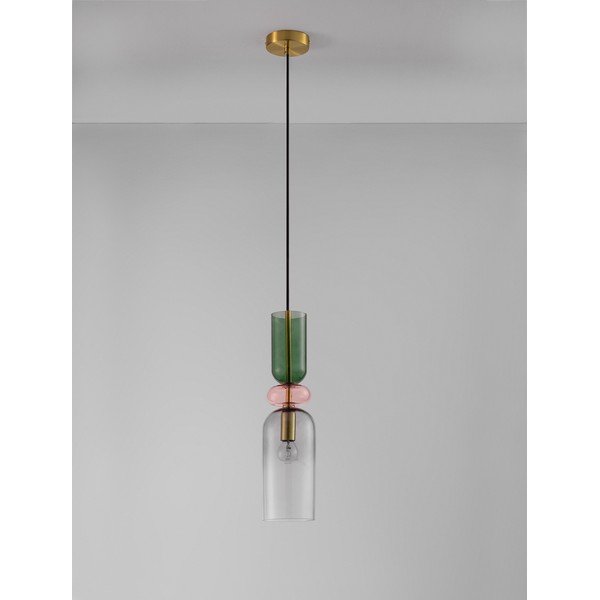 Steklena viseča svetilka v zlati barvi ø 11 cm Murano – Nova Luce-image-2