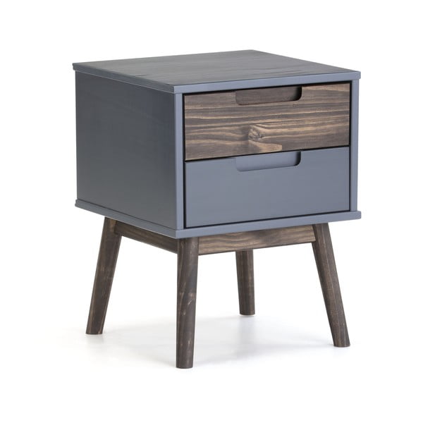 Siva nočna omarica iz masivnega bora Nussa – Marckeric-image-2