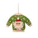 Tekstilni okrasek za jelko 12 cm Santa Jumper – Sass & Belle